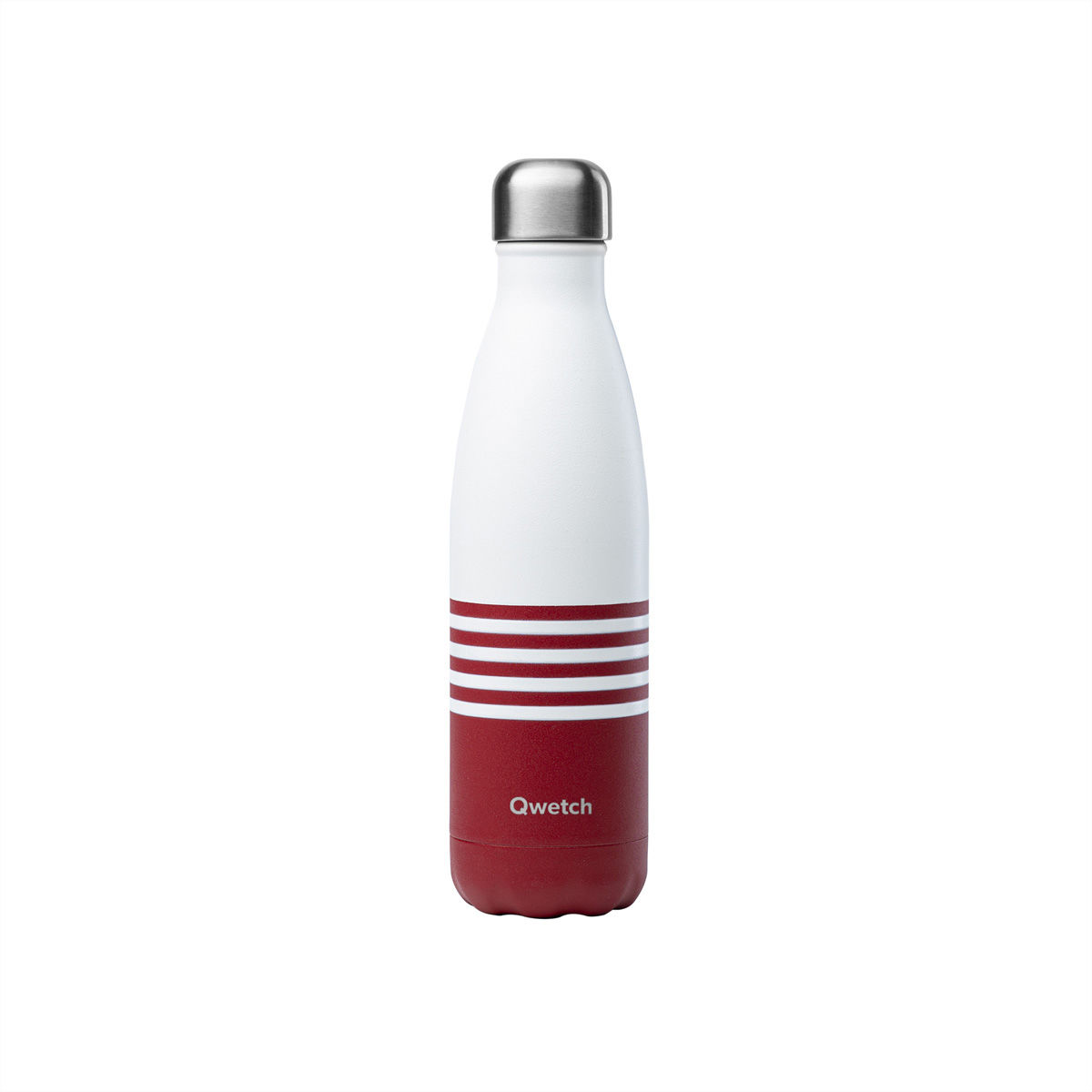 Image of Qwetch Marinière Isolierte Stahlflasche 500ml rot bei nettoshop.ch