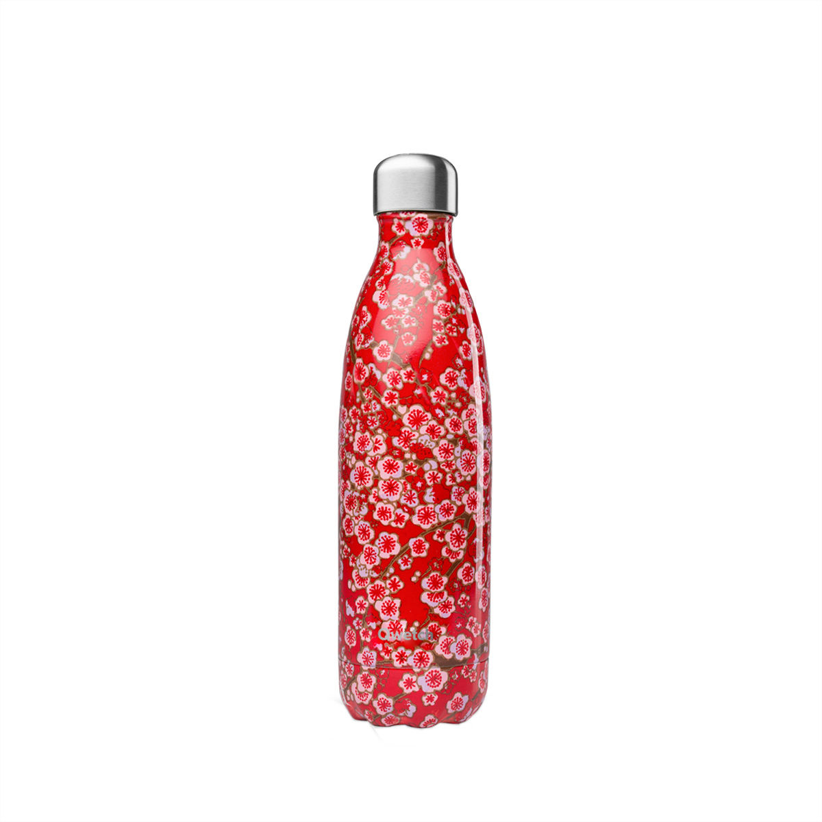 Image of Qwetch Flowers Isolierte Stahlflasche 750ml rot bei nettoshop.ch