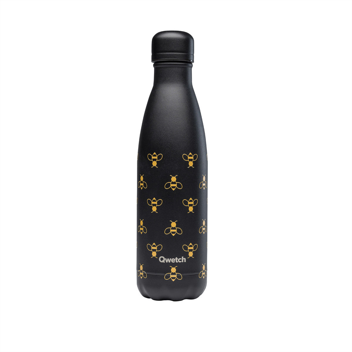 Image of Qwetch Bee Isolierte Stahlflasche 500ml schwarz bei nettoshop.ch