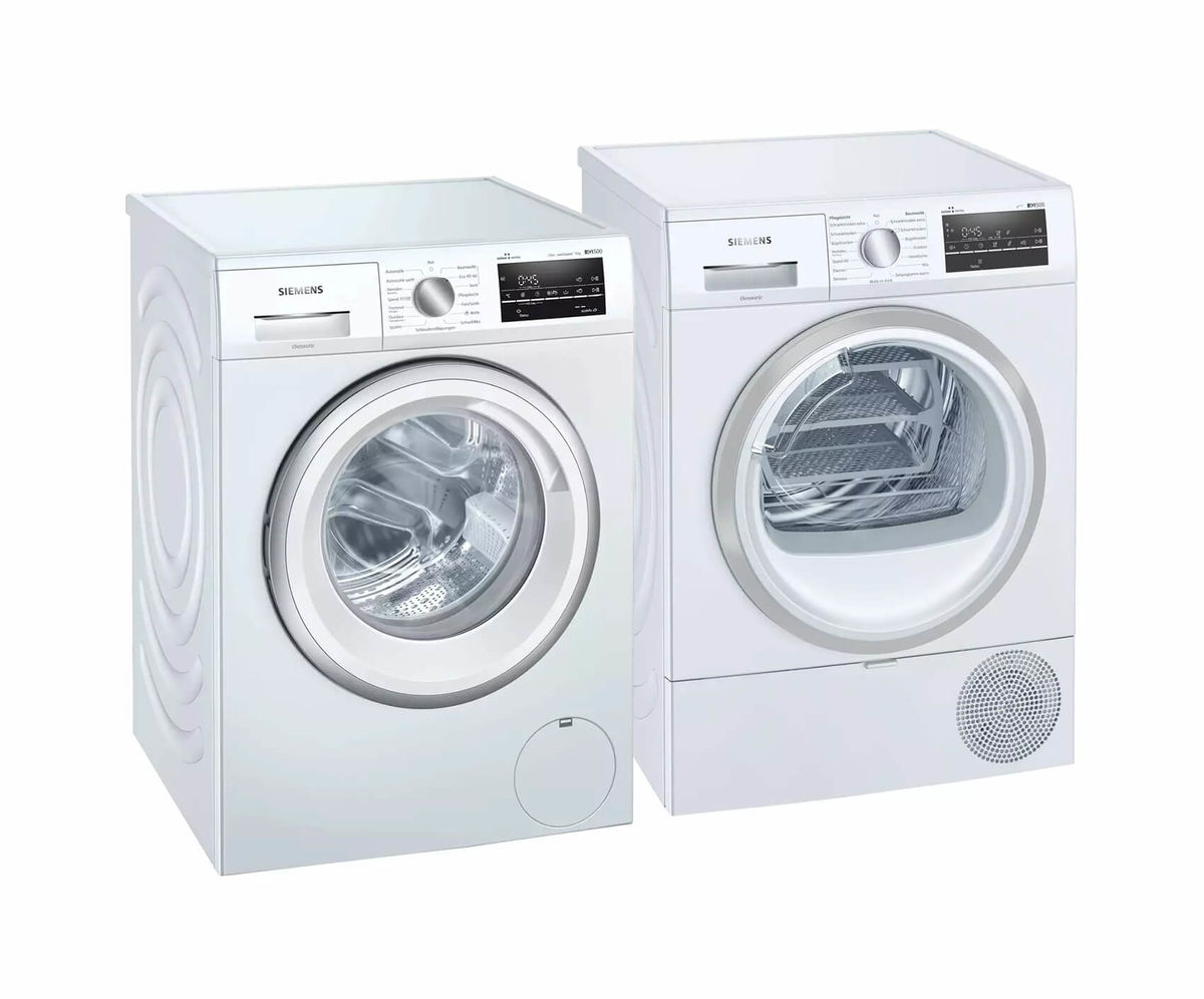 Image of Siemens WM14US90CH Waschmaschine und WT47RT90CH Tumbler bei nettoshop.ch