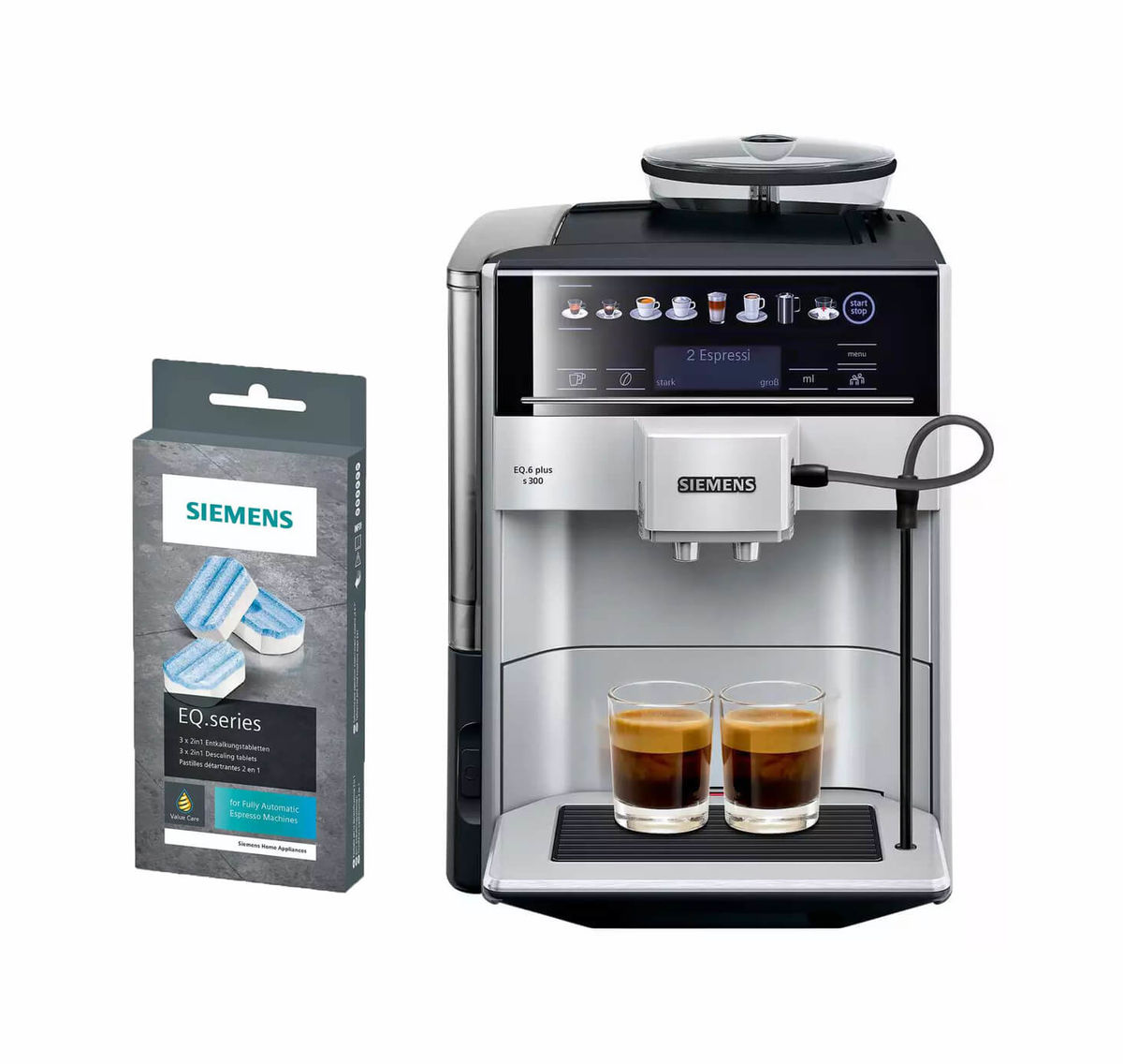 Image of Siemens EQ.6 Plus TE653501DE inkl. TZ80002A Entkalkungstabletten bei nettoshop.ch