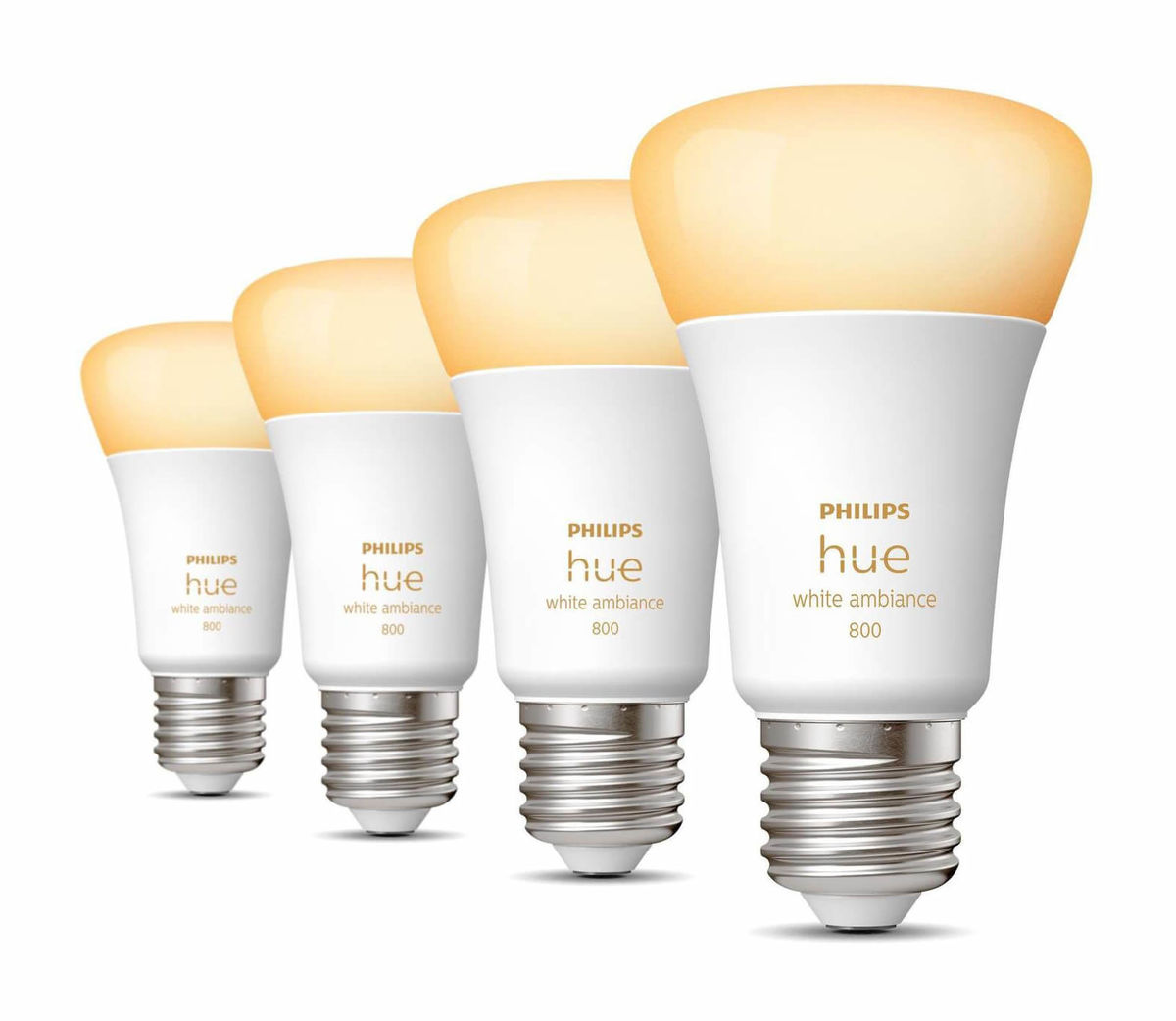 Image of Philips Hue White Ambiance E27 4x570lm 60W bei nettoshop.ch