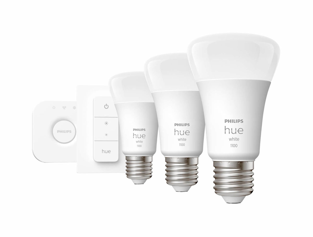 Image of Philips Hue White E27 Starter Set inkl. DimmerSwitch 3x1050lm 75W bei nettoshop.ch