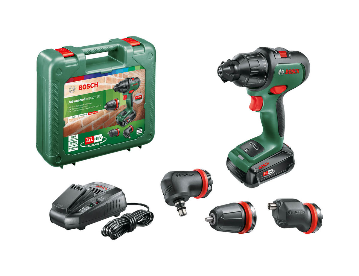 Image of Bosch Advanced Impact 18 (1x2,5 Ah)+3 Aufs. bei nettoshop.ch
