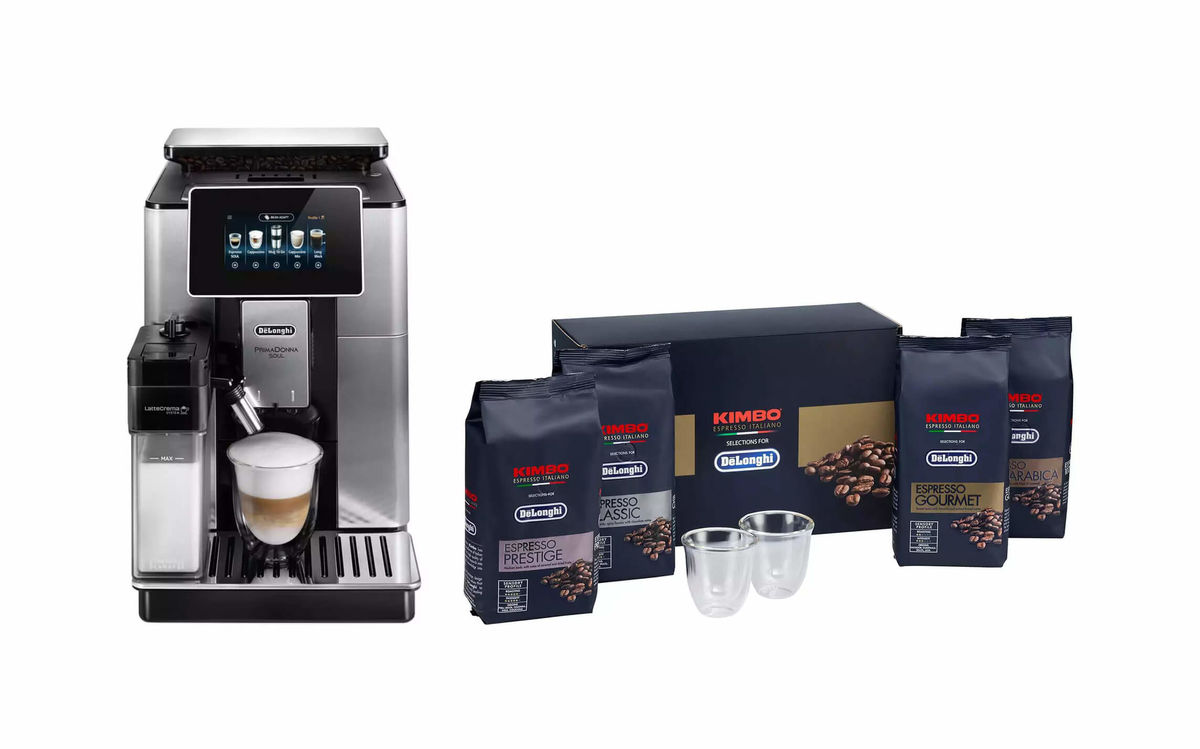 Image of De'Longhi ECAM610.75.MB PrimaDonna Soul & Kimbo Coffee Tasting Set bei nettoshop.ch