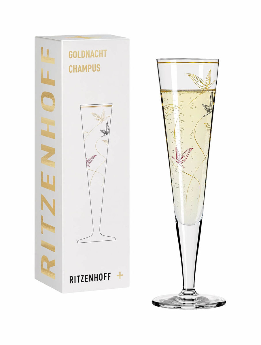 Image of Ritzenhoff Goldnacht No17 Reiher Champagnerglas bei nettoshop.ch