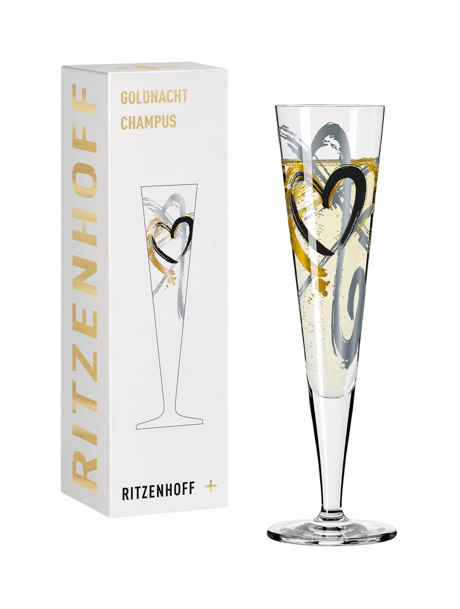 Image of Ritzenhoff Goldnacht No1 Herzen Champagnerglas bei nettoshop.ch