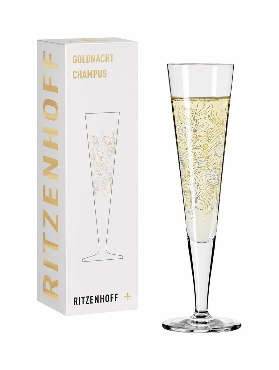 Image of Ritzenhoff Goldnacht No9 Floral Champagnerglas bei nettoshop.ch