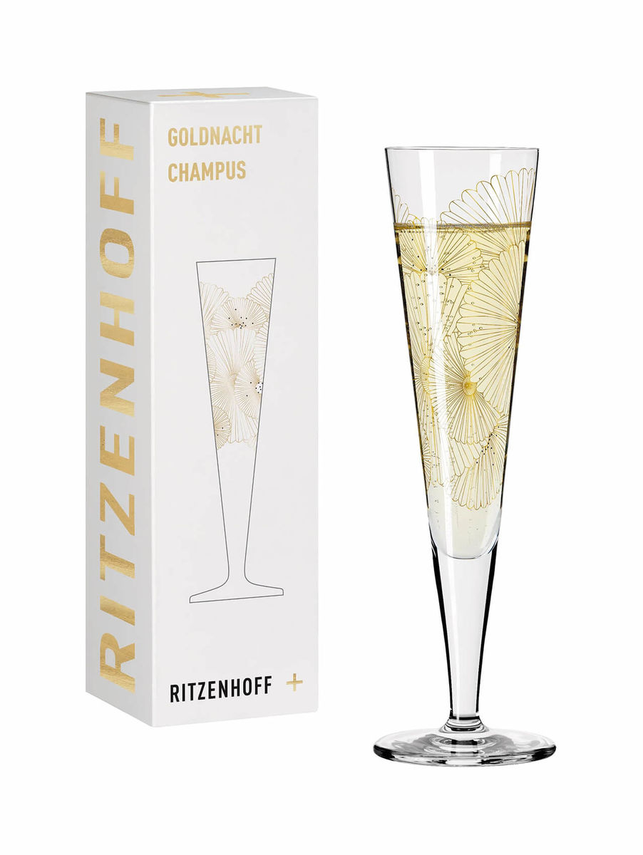 Image of Ritzenhoff Goldnacht No10 Blumen Champagnerglas bei nettoshop.ch