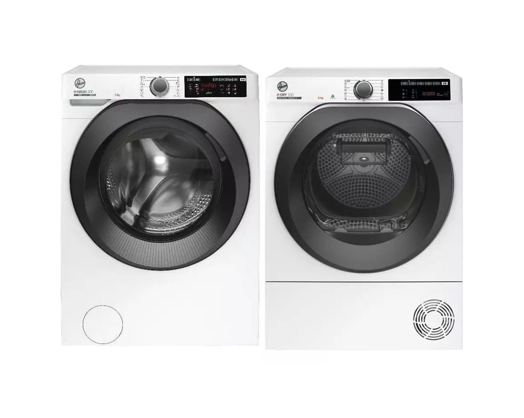 Image of Hoover HW 49 XMBB/1-S Waschmaschine + NDE H9A2TSBEXS-S Tumbler bei nettoshop.ch