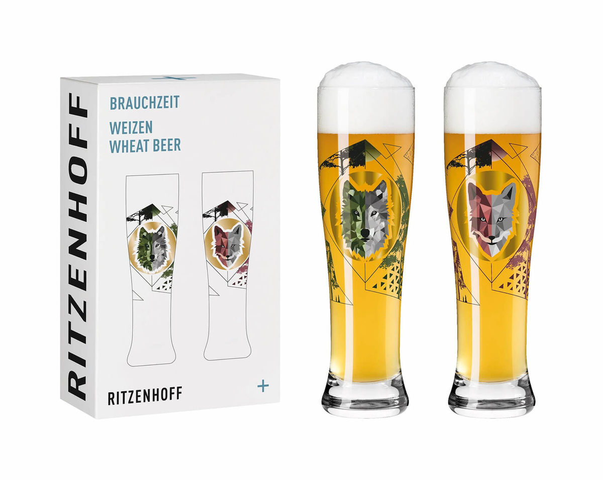 Image of Ritzenhoff Brauchzeit no2 Fuchs&Wolf 2erSet Weizenbierglas bei nettoshop.ch