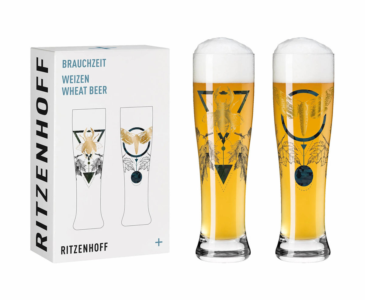 Image of Ritzenhoff Brauchzeit no3 Nachtfalter 2erSet Weizenbierglas bei nettoshop.ch