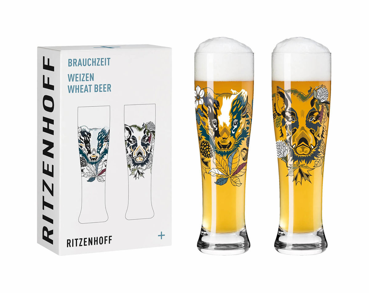 Image of Ritzenhoff Brauchzeit no4 Wildschwein 2erSet Weizenbierglas bei nettoshop.ch