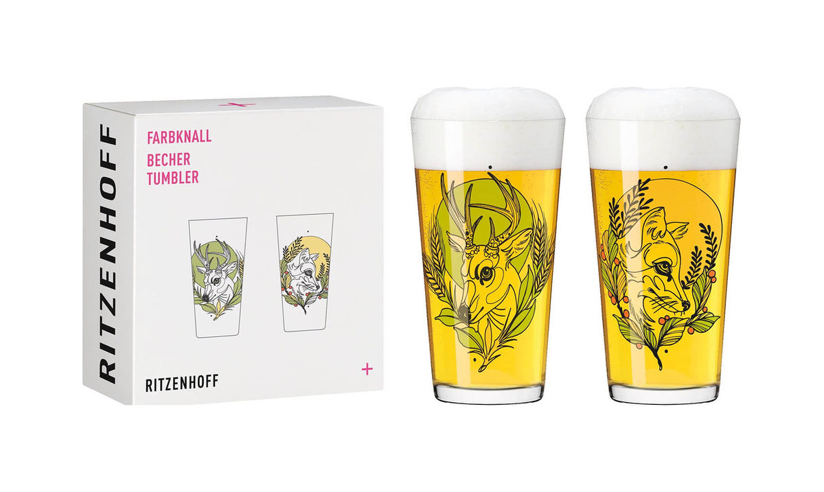 Image of Ritzenhoff Farbknall no1 Hirsch+Fuchs Becher 2erSet bei nettoshop.ch