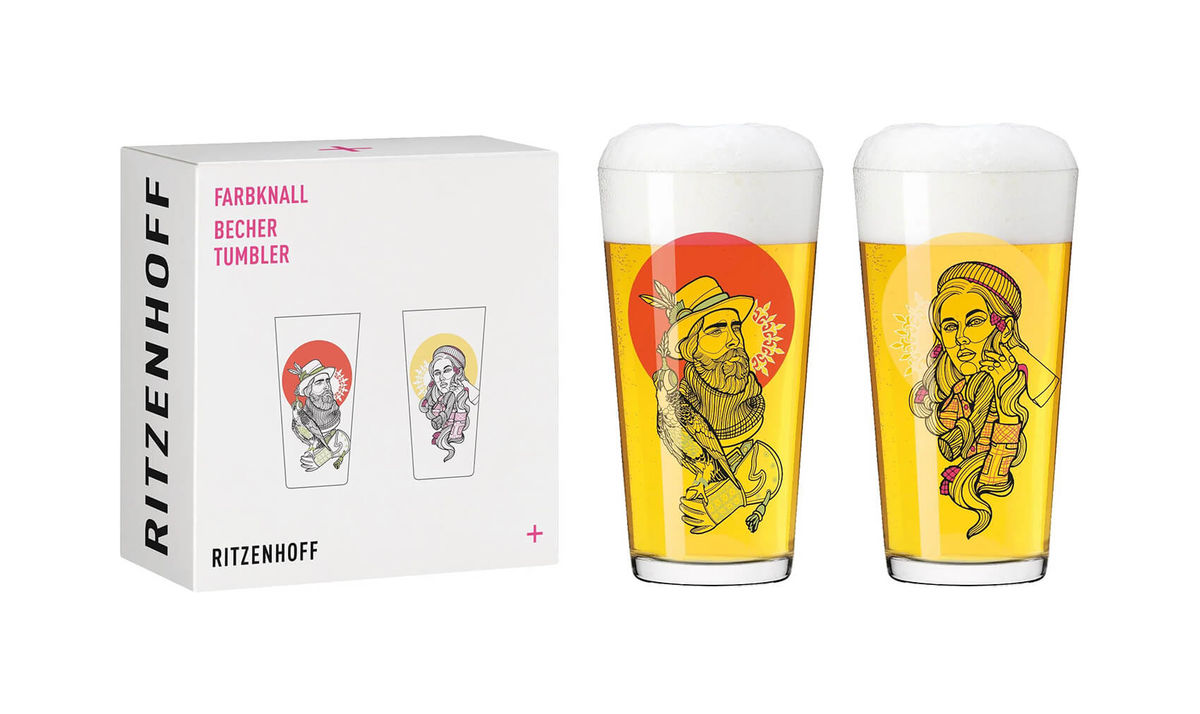 Image of Ritzenhoff Farbknall no2 Holzf+Falkner Becher 2erSet bei nettoshop.ch