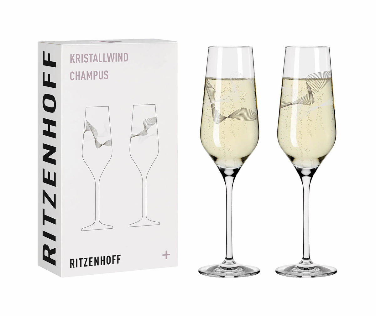 Image of Ritzenhoff Kristallwind no2 Champagnerglas 2erSet bei nettoshop.ch