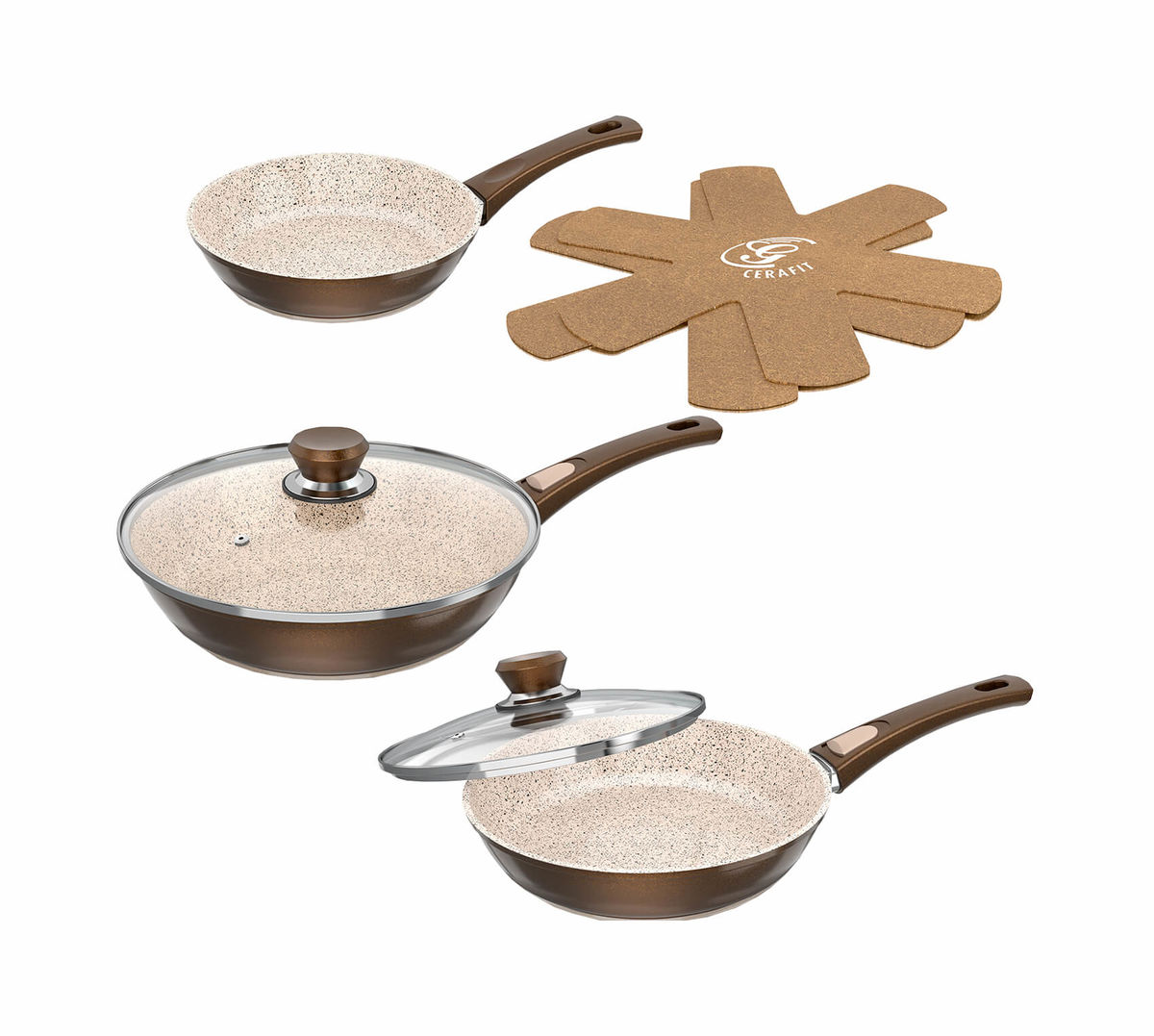 Image of Genius Cerafit Granit-Pfannenset 7-teilig bei nettoshop.ch