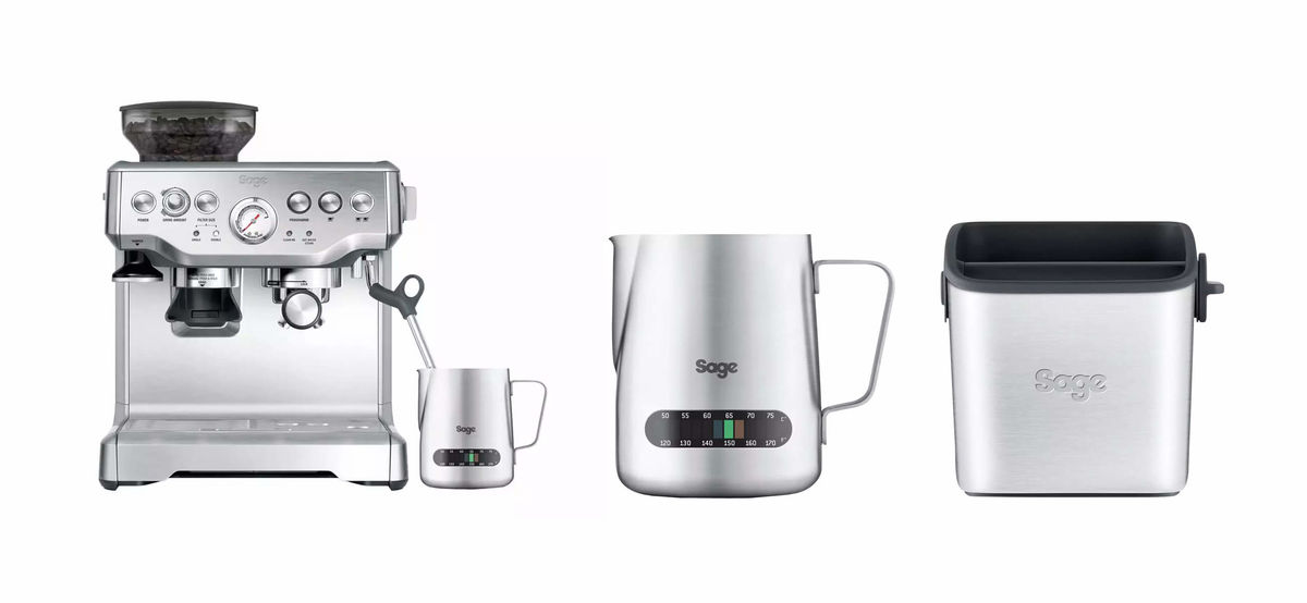Image of Sage Barista Express™ inkl. Knock Box™ & Milchkanne Set bei nettoshop.ch