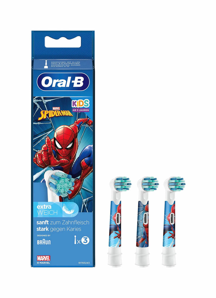 Image of Oral-B Aufsteckbürsten Spiderman 3er bei nettoshop.ch