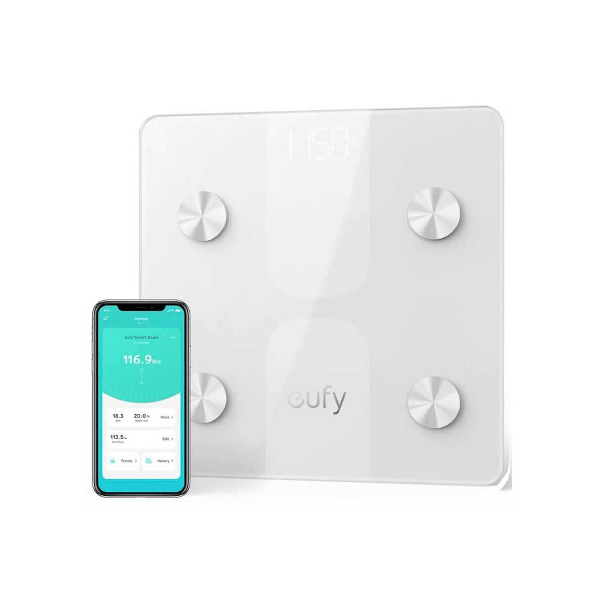 Image of EUFY Smart Scale C1 Personenwaage Weiss bei nettoshop.ch