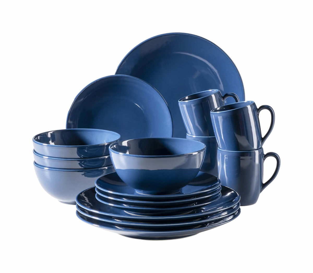 Image of Mäser Ossia Kombiservice 16-teilig dunkelblau bei nettoshop.ch