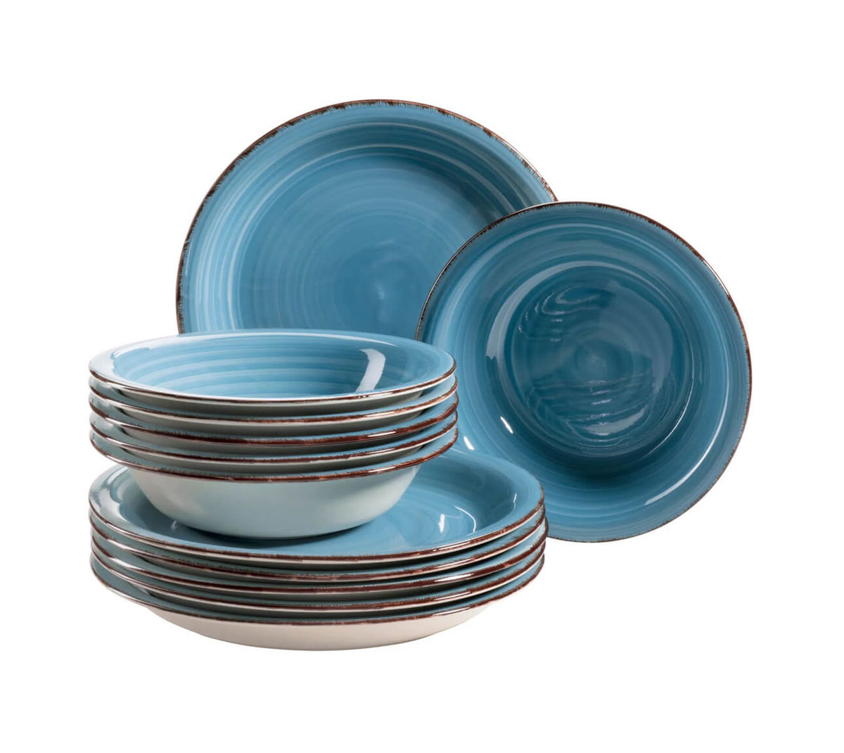 Image of Mäser Lumaca Tafelservice 12-teiliges Teller Set bei nettoshop.ch