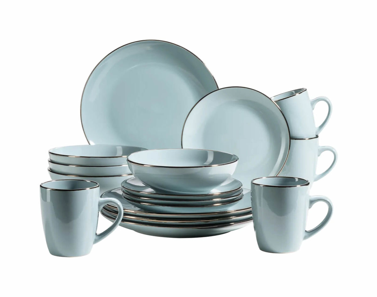 Image of Mäser Metallic Rim Kombiservice 16-teilig blau bei nettoshop.ch