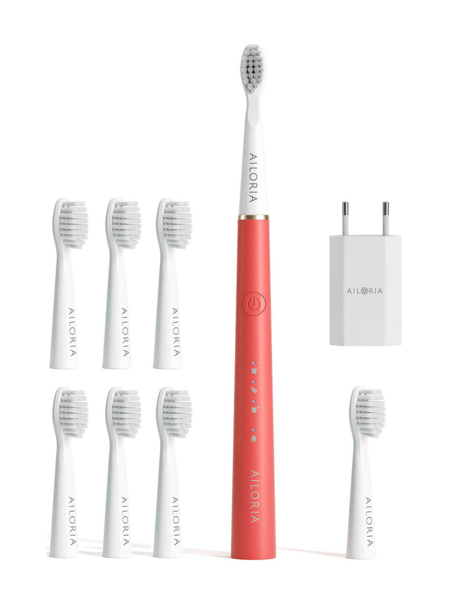 Image of Ailoria PRO SMILE SET USB-Schallzahnbürste Coral bei nettoshop.ch