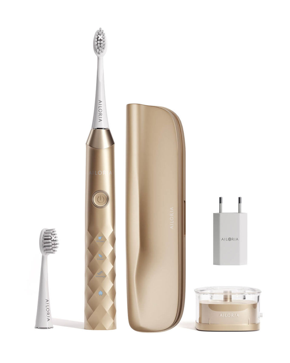 Image of Ailoria SHINE BRIGHT USB-Schallzahnbürste LimitedEd rich gold bei nettoshop.ch