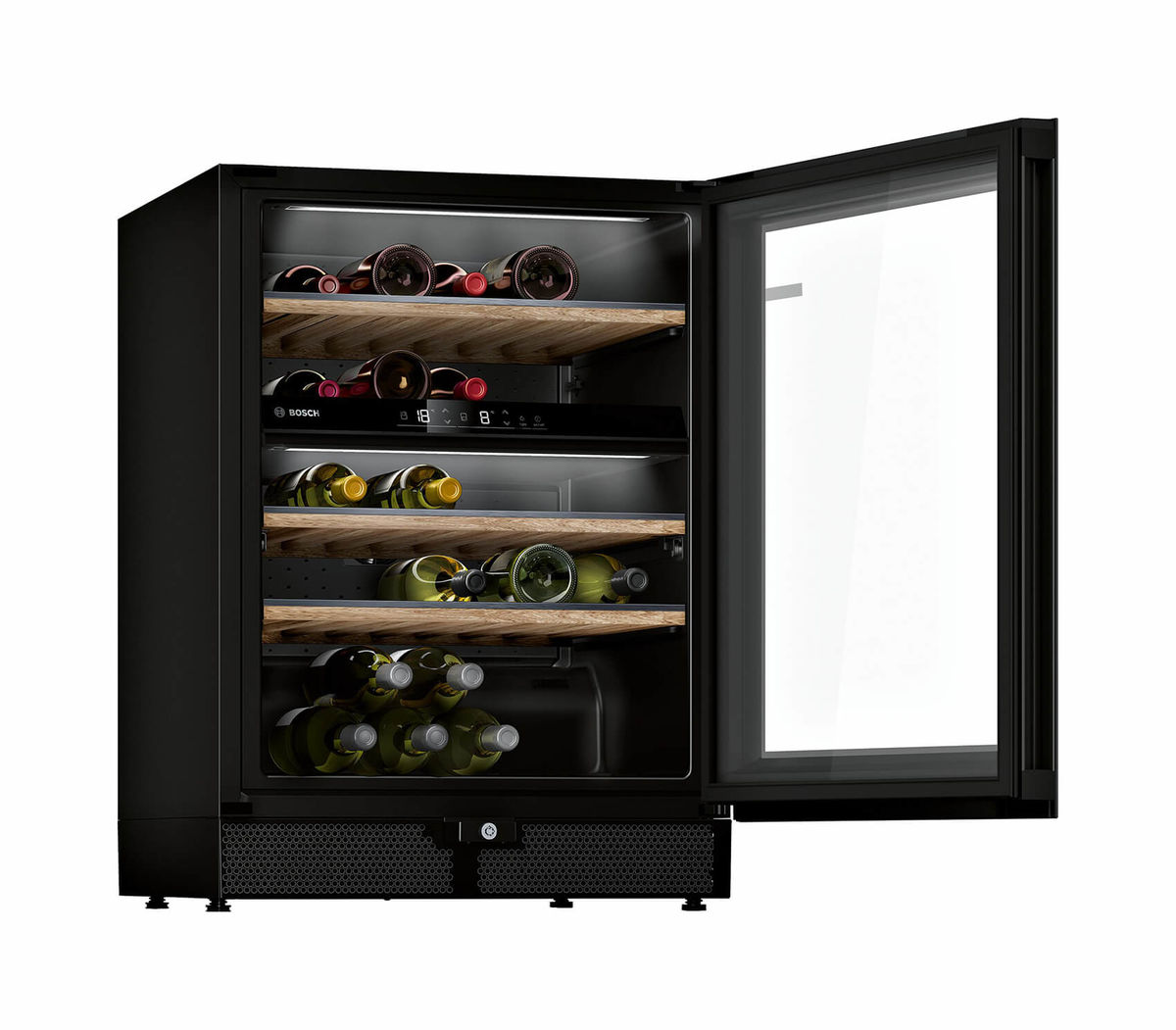 Image of Bosch KWK16ABGA Weinschrank schwarz rechts bei nettoshop.ch