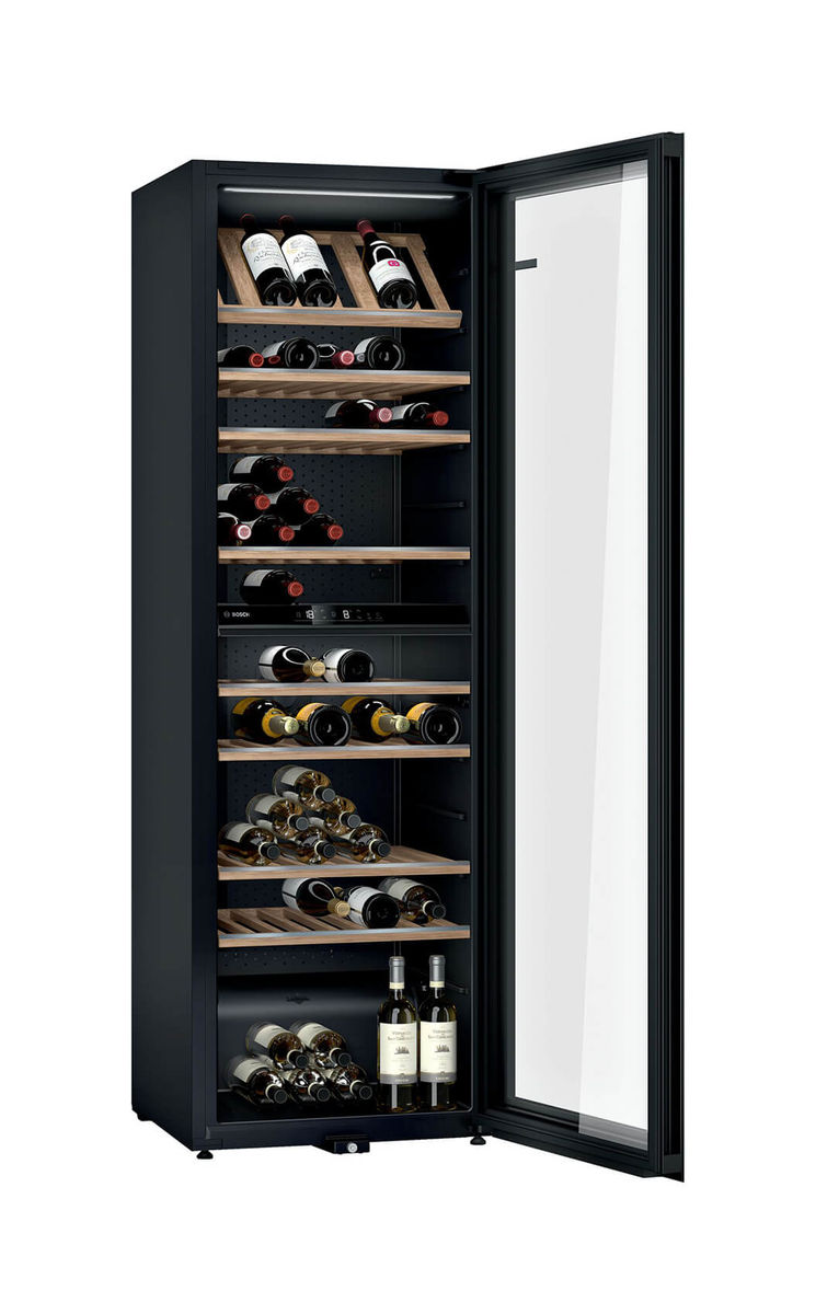 Image of Bosch KWK36ABGA Weinschrank schwarz rechts bei nettoshop.ch