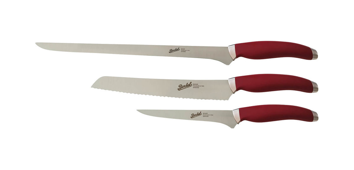 Image of Berkel Teknica Set mit 3 Messern Rot bei nettoshop.ch