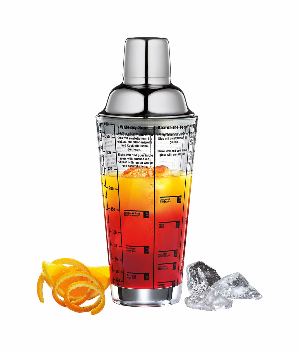 Image of Cilio Cocktailshaker 4 dl m. Rezepten H 23 cm bei nettoshop.ch
