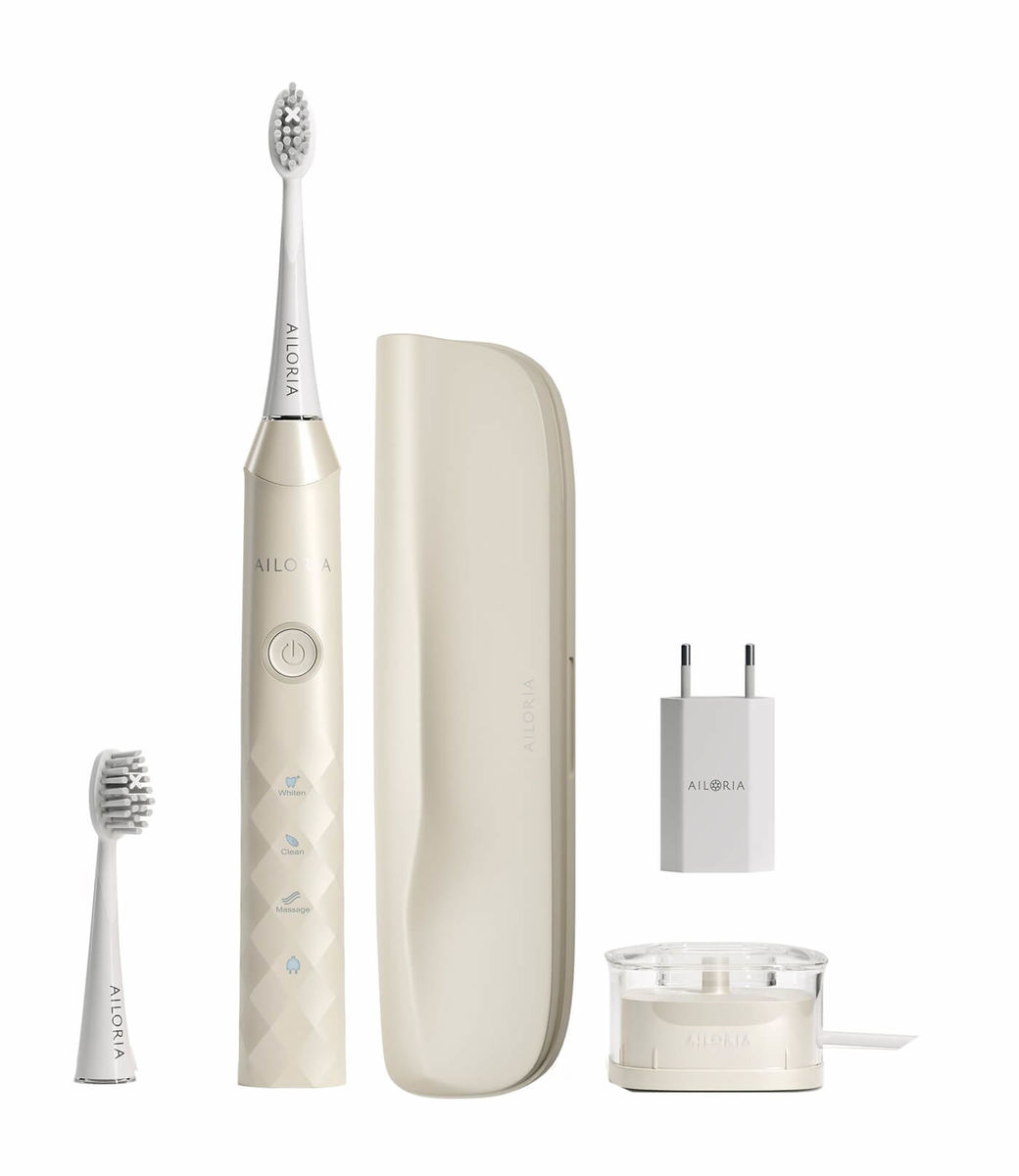 Image of Ailoria SHINE BRIGHT USB-Schallzahnbürste - coconut bei nettoshop.ch
