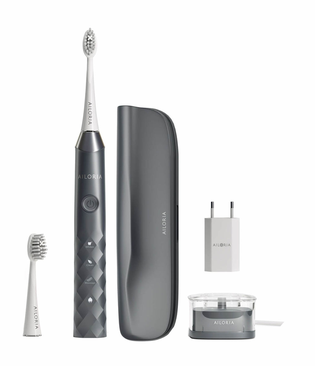Image of Ailoria SHINE BRIGHT USB-Schallzahnbürste - onyx shadow bei nettoshop.ch