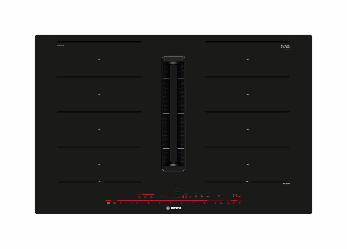 Image of Bosch PXX801D57E Kochfeld mit integriertem Dunstabzug bei nettoshop.ch