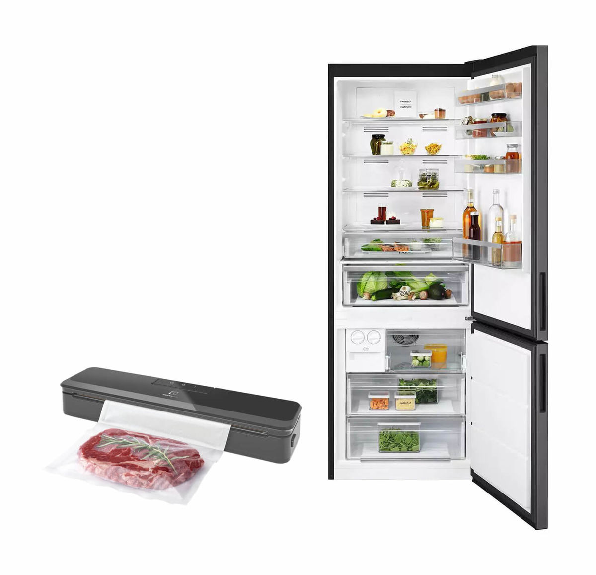 Image of Electrolux SB461NFMS Kühlschrank + Create E4VS1-4AG Vakuumiergerät bei nettoshop.ch