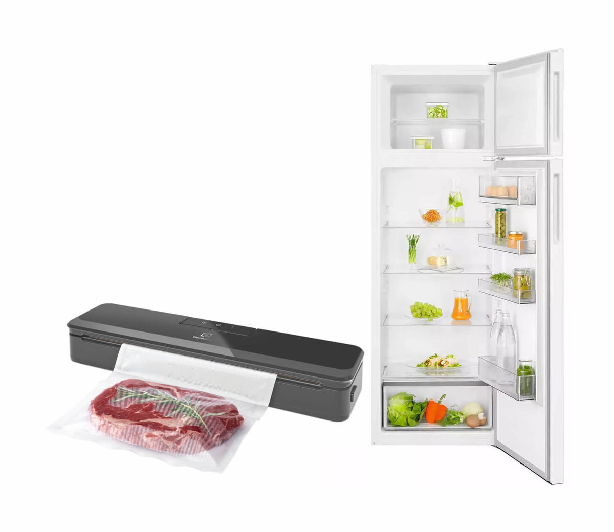 Image of Electrolux ST281F Kühlschrank + Create E4VS1-4AG Vakuumiergerät bei nettoshop.ch