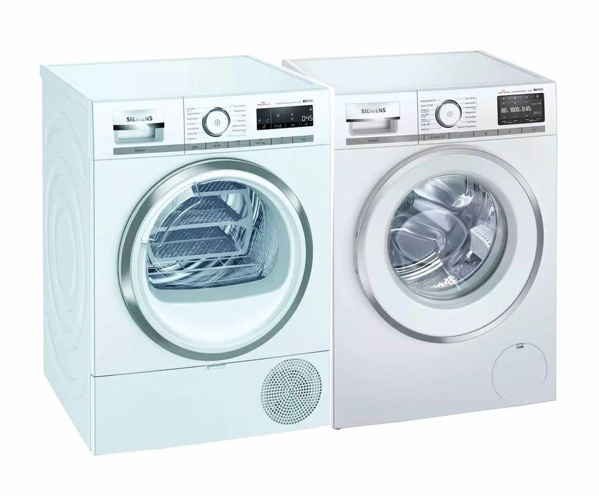 Image of Siemens WM6HXG90CH Waschmaschine WT7HXM80CH Tumbler rechts bei nettoshop.ch