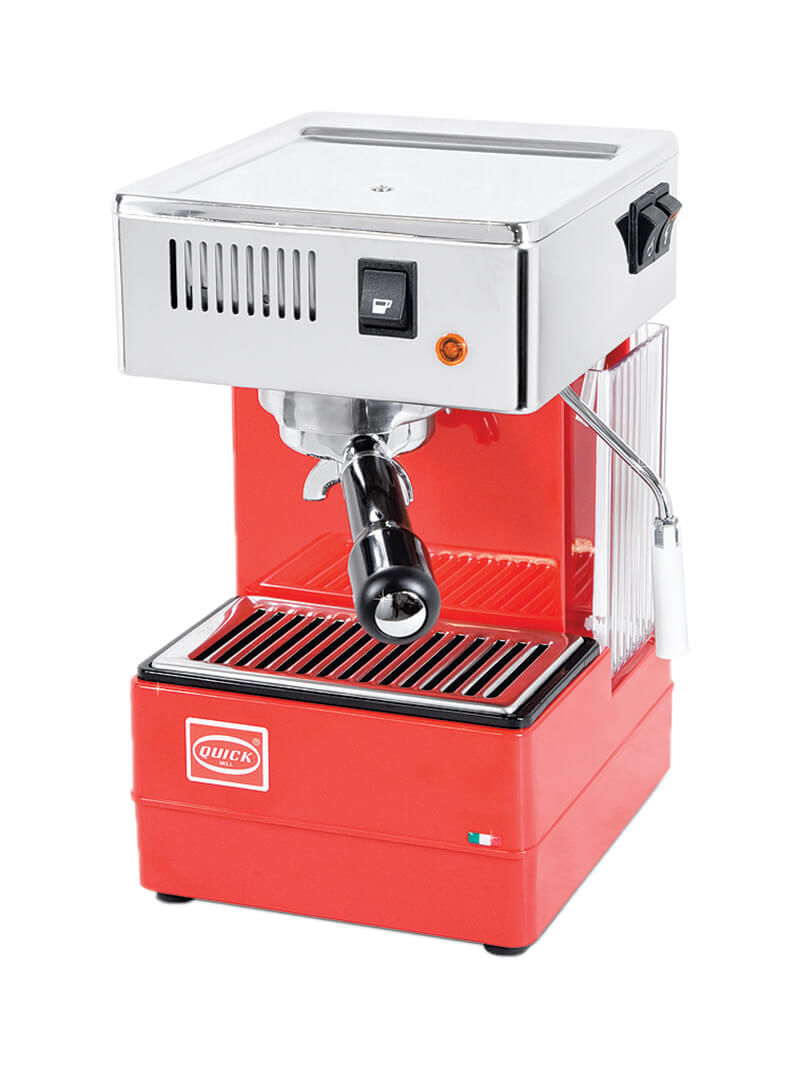 Image of Quick Mill 0820 Retro Siebträgermaschine rot bei nettoshop.ch