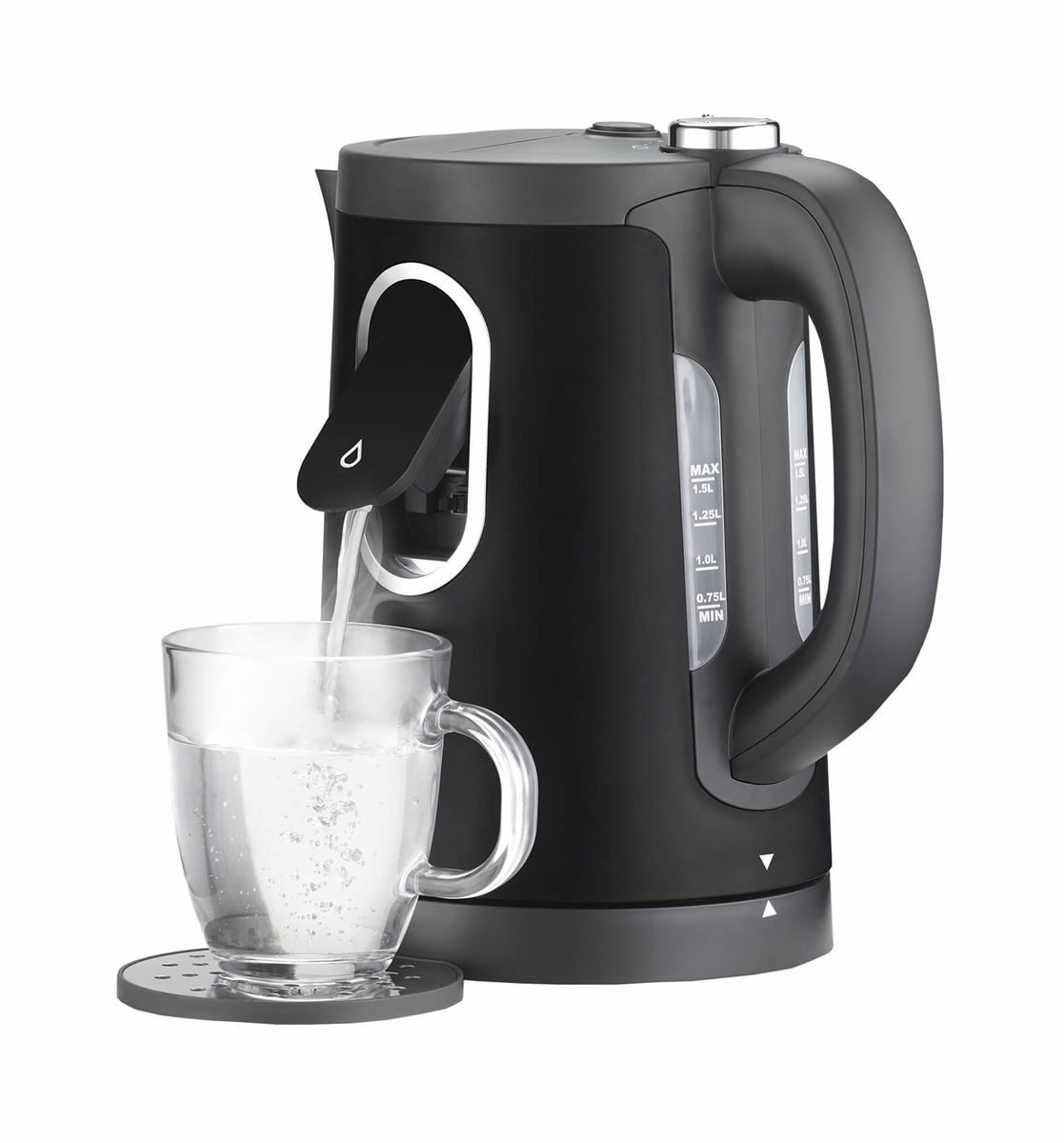 Image of Trisa "2-in-1 Perfect Cup" 1.5L Wasserkocher schwarz bei nettoshop.ch
