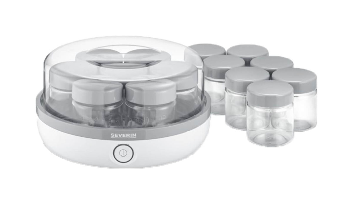 Image of Severin Jogurtbereiter JG3520 mit 14 Gläser white/grey bei nettoshop.ch