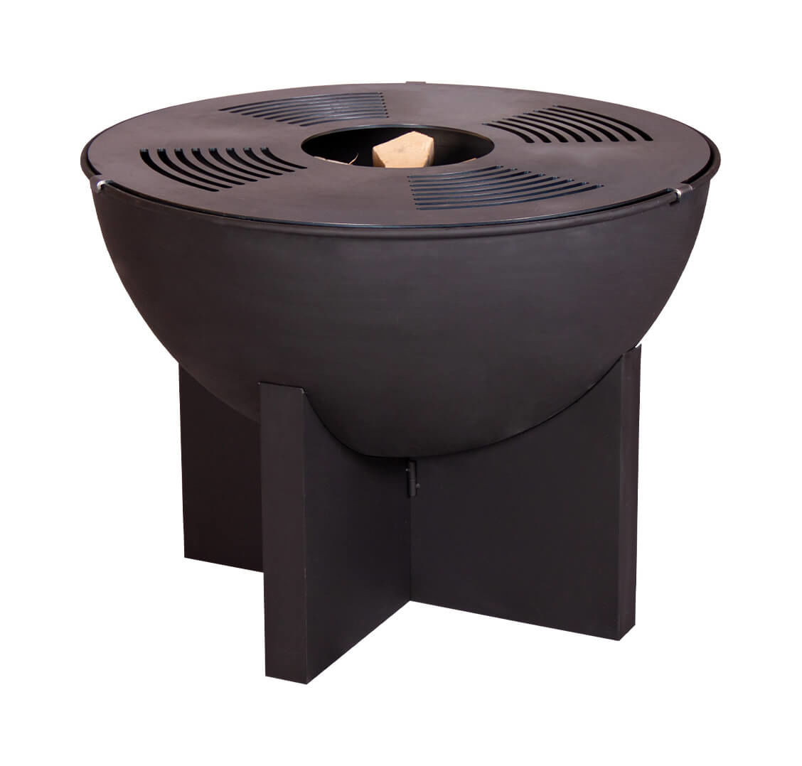 Image of Mr. Grill Feuerschale mit Kreuzfuss & Grillring bei nettoshop.ch