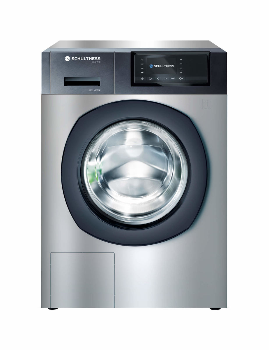 Image of Schulthess Spirit 510 Waschmaschine Chromstahl links bei nettoshop.ch