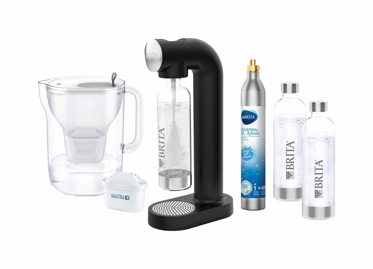 Image of Brita SodaONE Wassersprudler schwarz + Wasserfilter bei nettoshop.ch