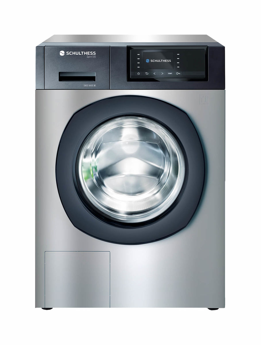 Image of Schulthess Spirit 520 Waschmaschine Warmwasser Chrom links bei nettoshop.ch