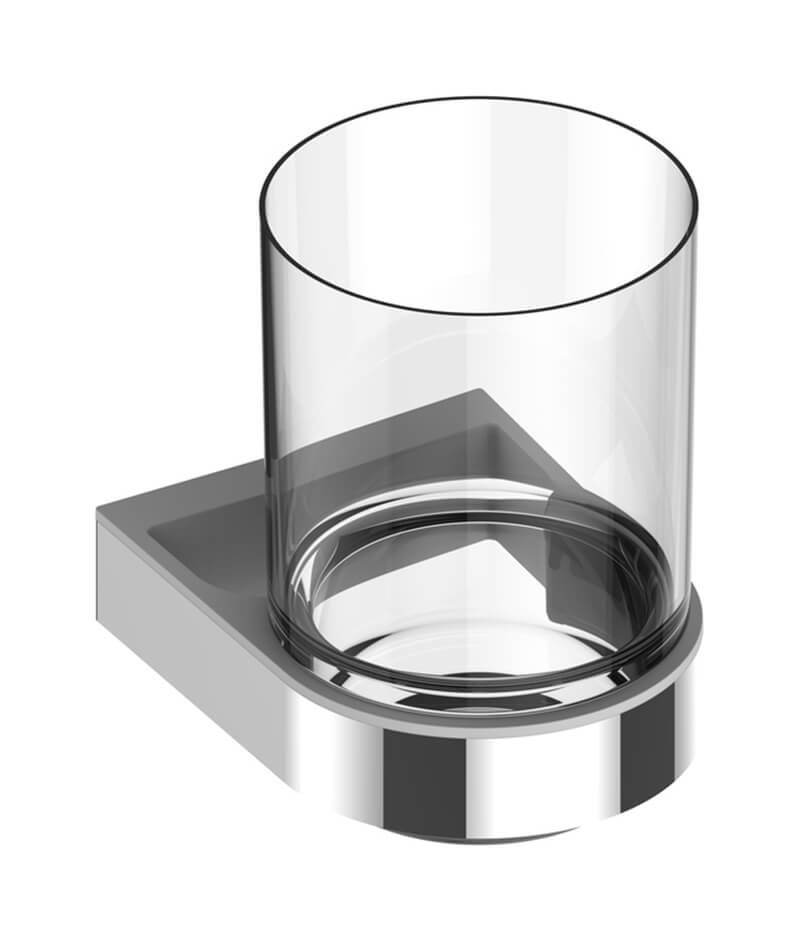 Image of Keuco Smart.2 Glashalter mit Echtkristall-Glas komplett verchromt bei nettoshop.ch