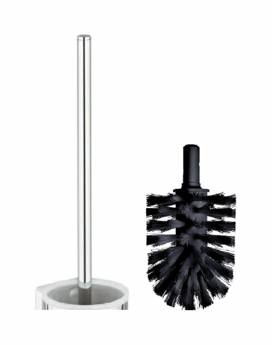 Image of Keuco Toilettenbürste mit Griff lose Bürstenkopf schwarz chrom bei nettoshop.ch