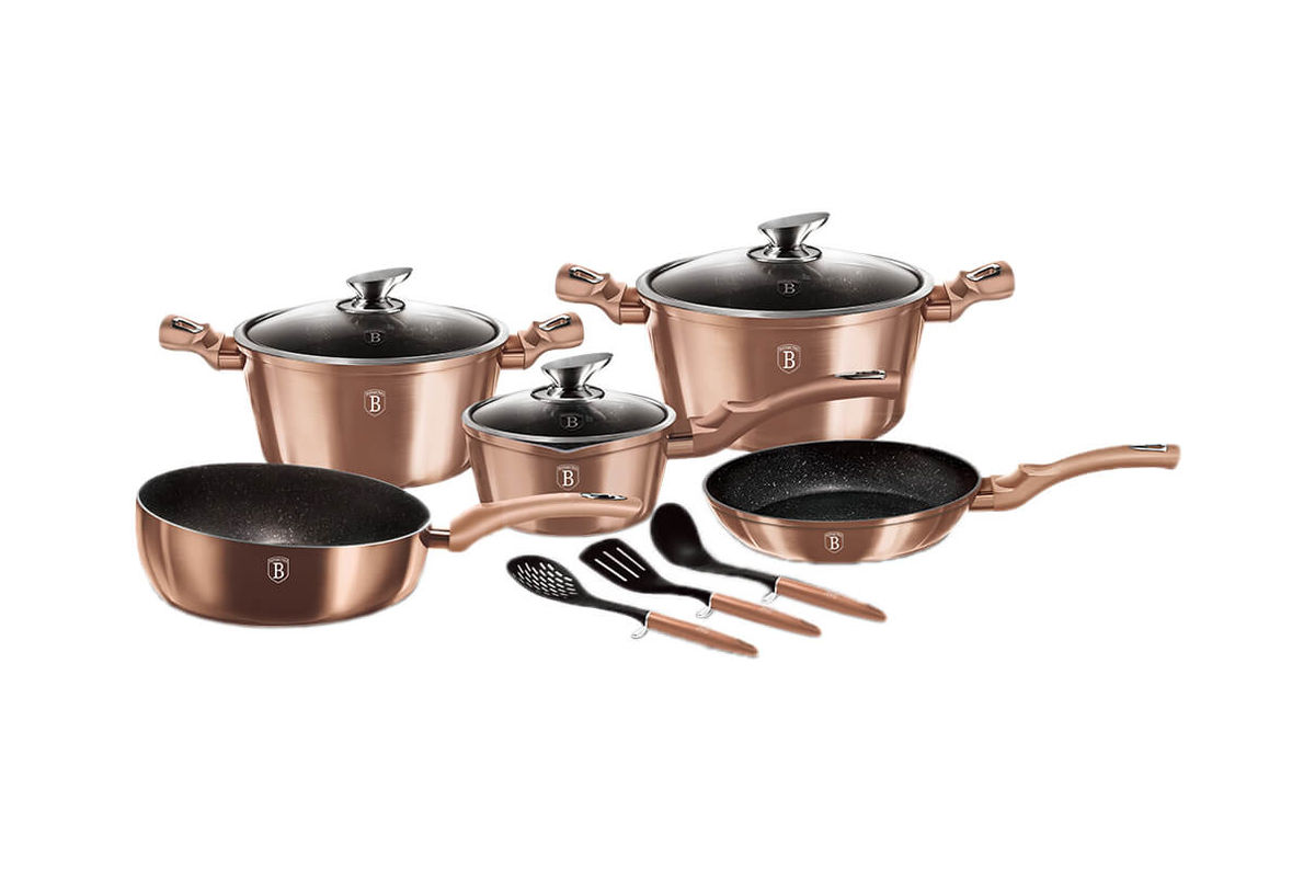Image of Berlinger Haus 11-teiliges Kochgeschirr-Set Rose Gold Edition bei nettoshop.ch