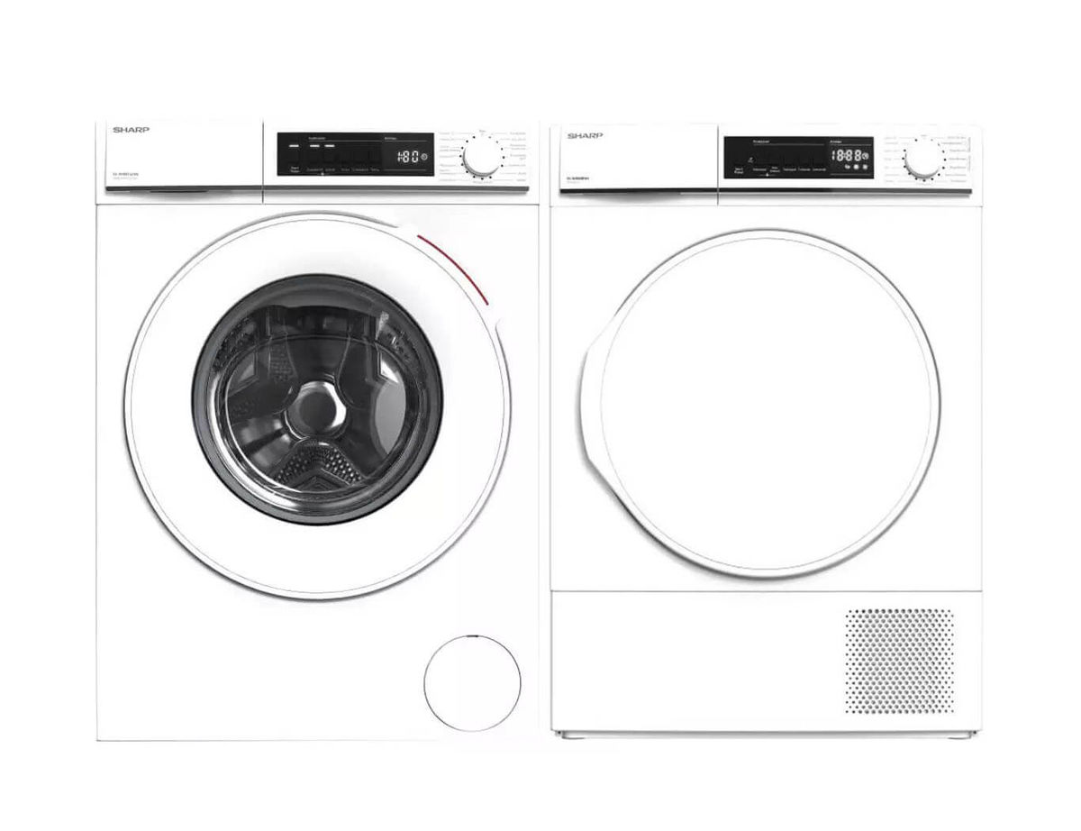 Image of Sharp ES-NFW814CWA-DE Waschmaschine KD-NHB8S8PW3-DE Tumbler bei nettoshop.ch